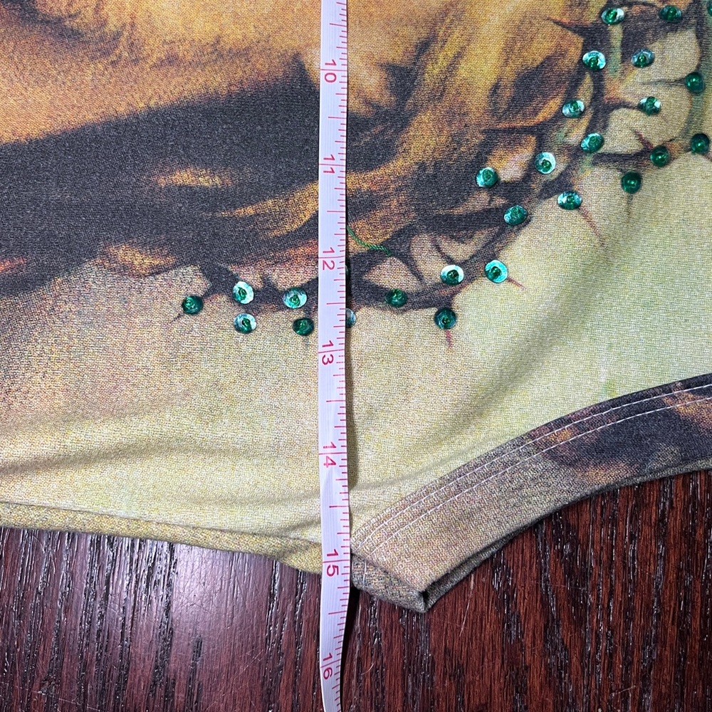 Sequin Jesus Graphic Tank Top - Nuk Wear by Cowboy and Angels - Picture 6 of 7
